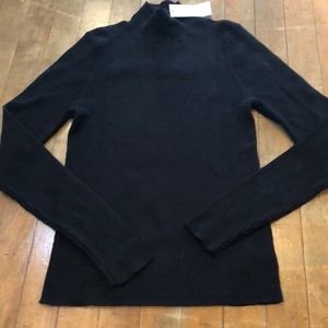 American eagle black ribbed turtleneck